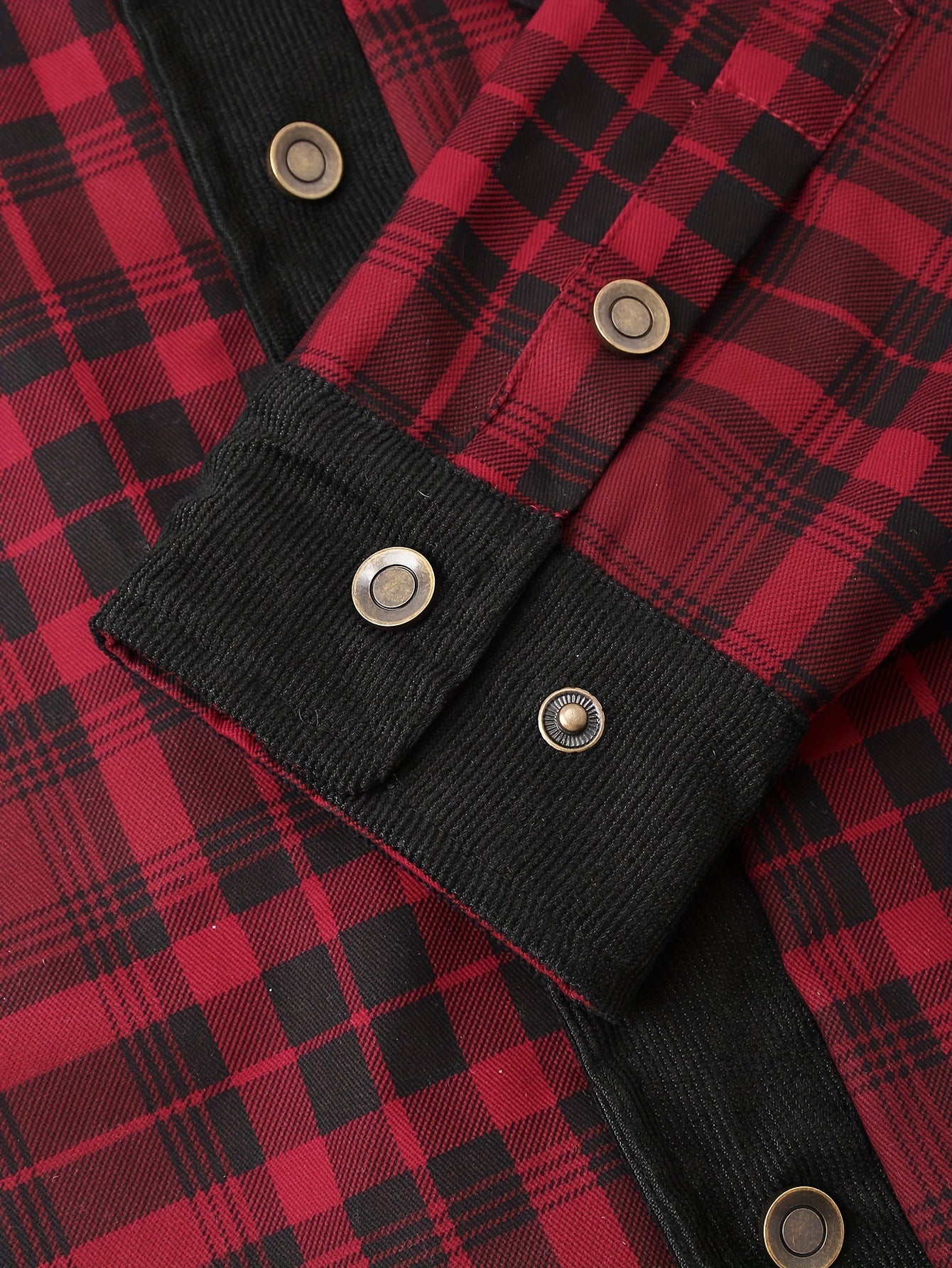 Men's Vintage Plaid Workwear Jacket Cotton Long Sleeve Outdoor Casual