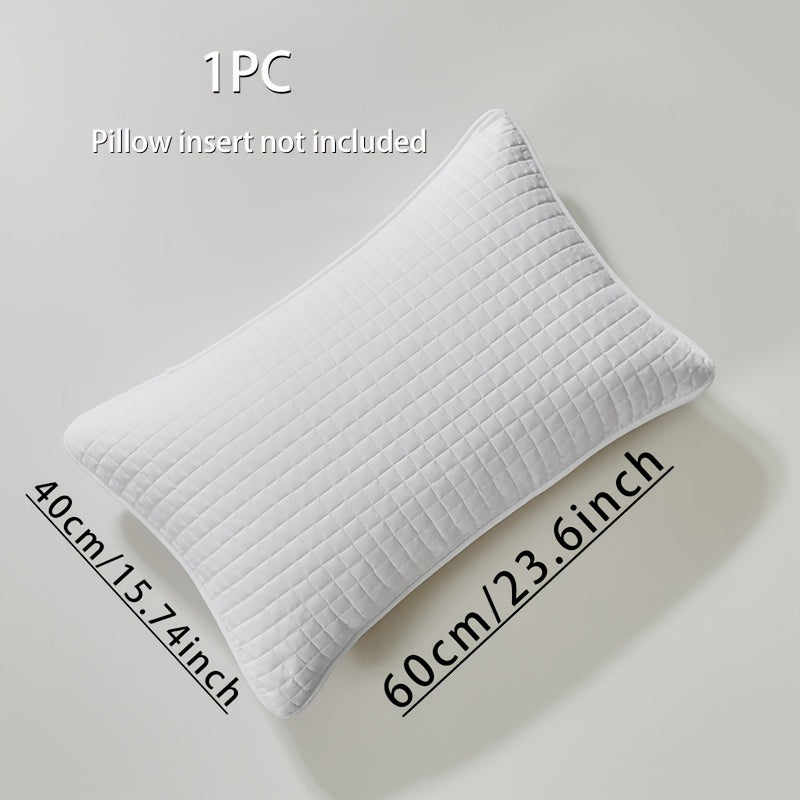 Geometric Pattern Bamboo Fiber Pillow Protector Cover with Envelope Closure Machine Washable Oil and Stain Resistant