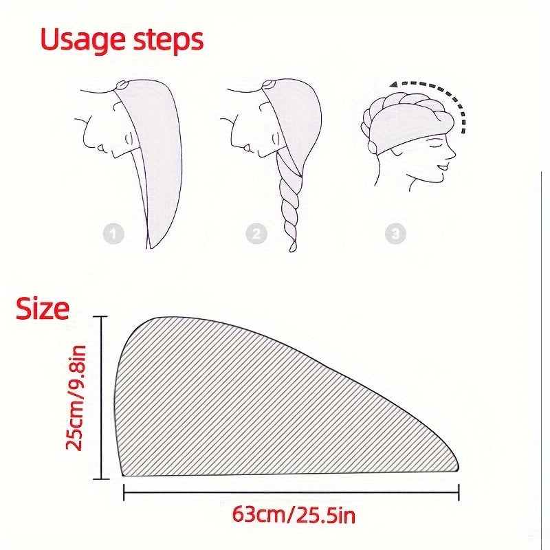 Hair Towel Quick Drying Embroidery Microfiber for Women and Men