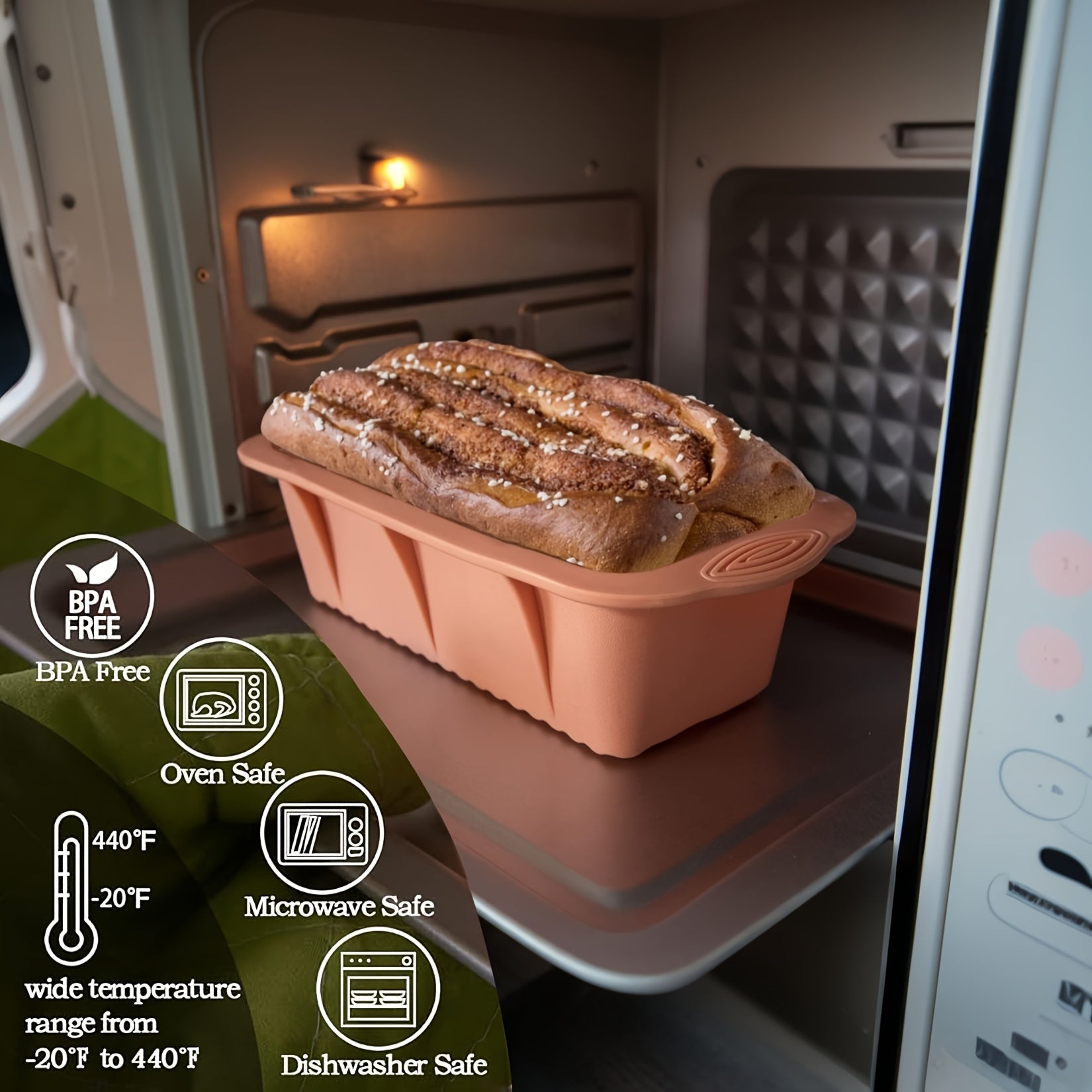 Food-Safe Silicone Baking Mold for Bread, Cheesecakes, Pastries