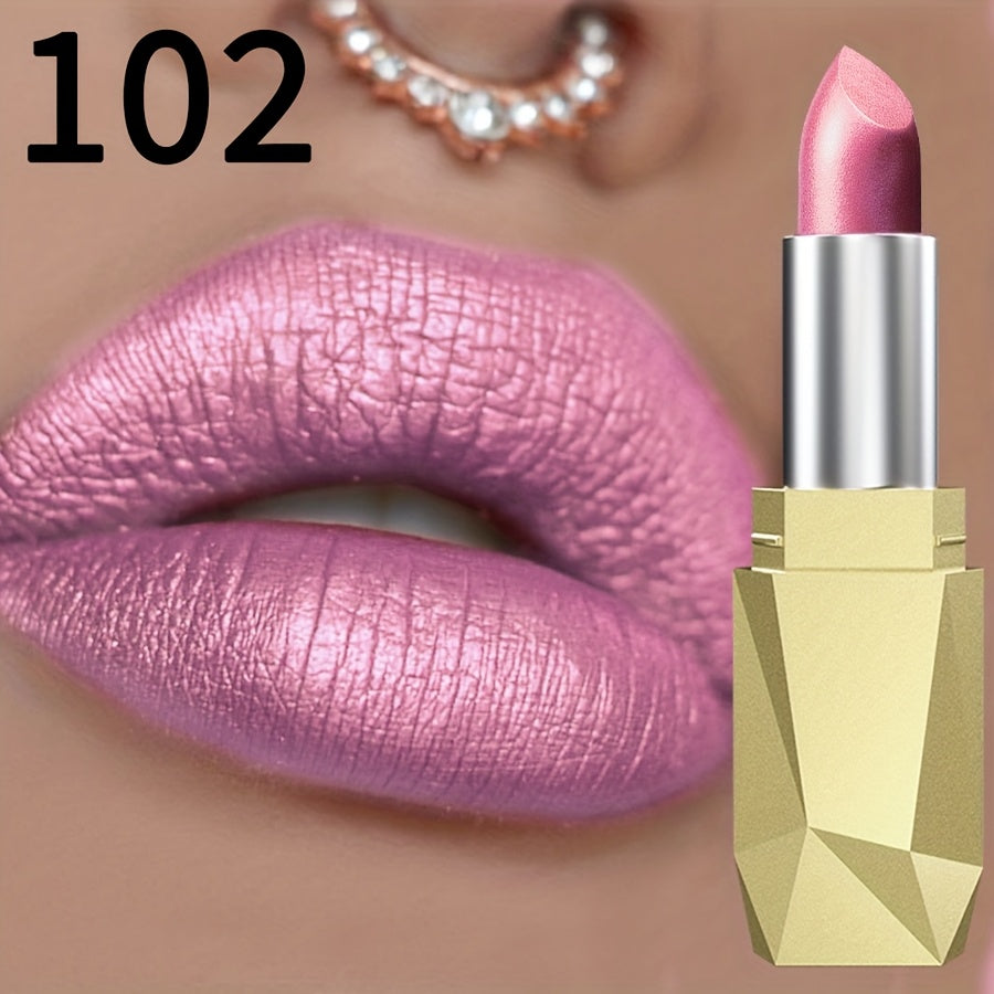 Women's Pearlescent Lipstick High Color Moisturizing Lip Gloss