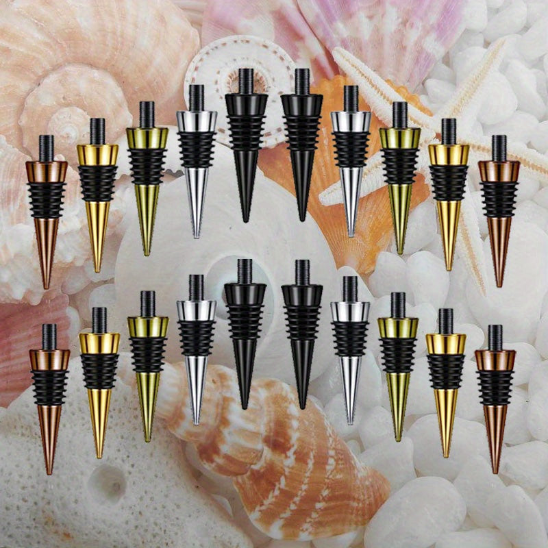 Stainless Steel Wine Stopper Set for Red Wine Champagne Beverage Preservation