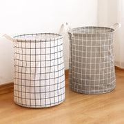 Round Laundry Basket with Storage Bucket for Dirty Clothes Portable Hamper