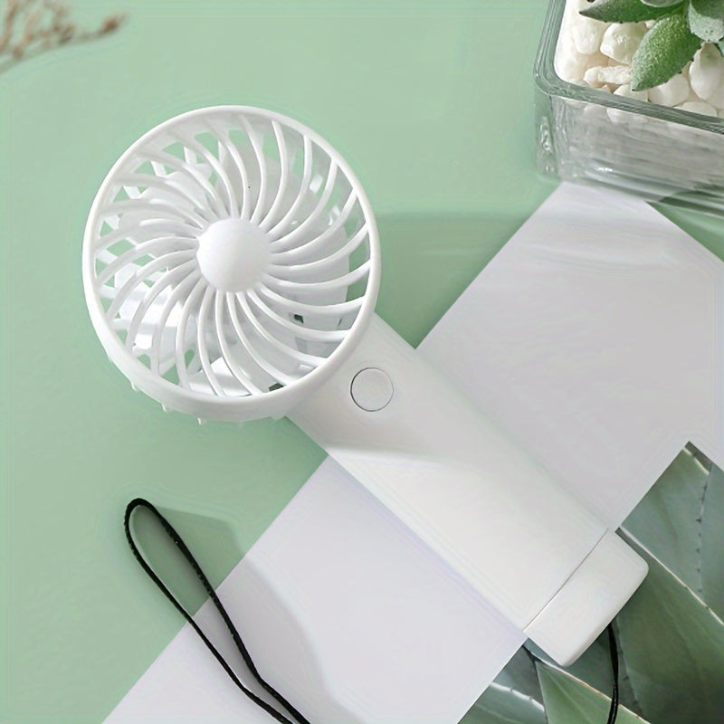 Mini Personal Handheld Fan with 3 Speeds USB Rechargeable Quiet Operation