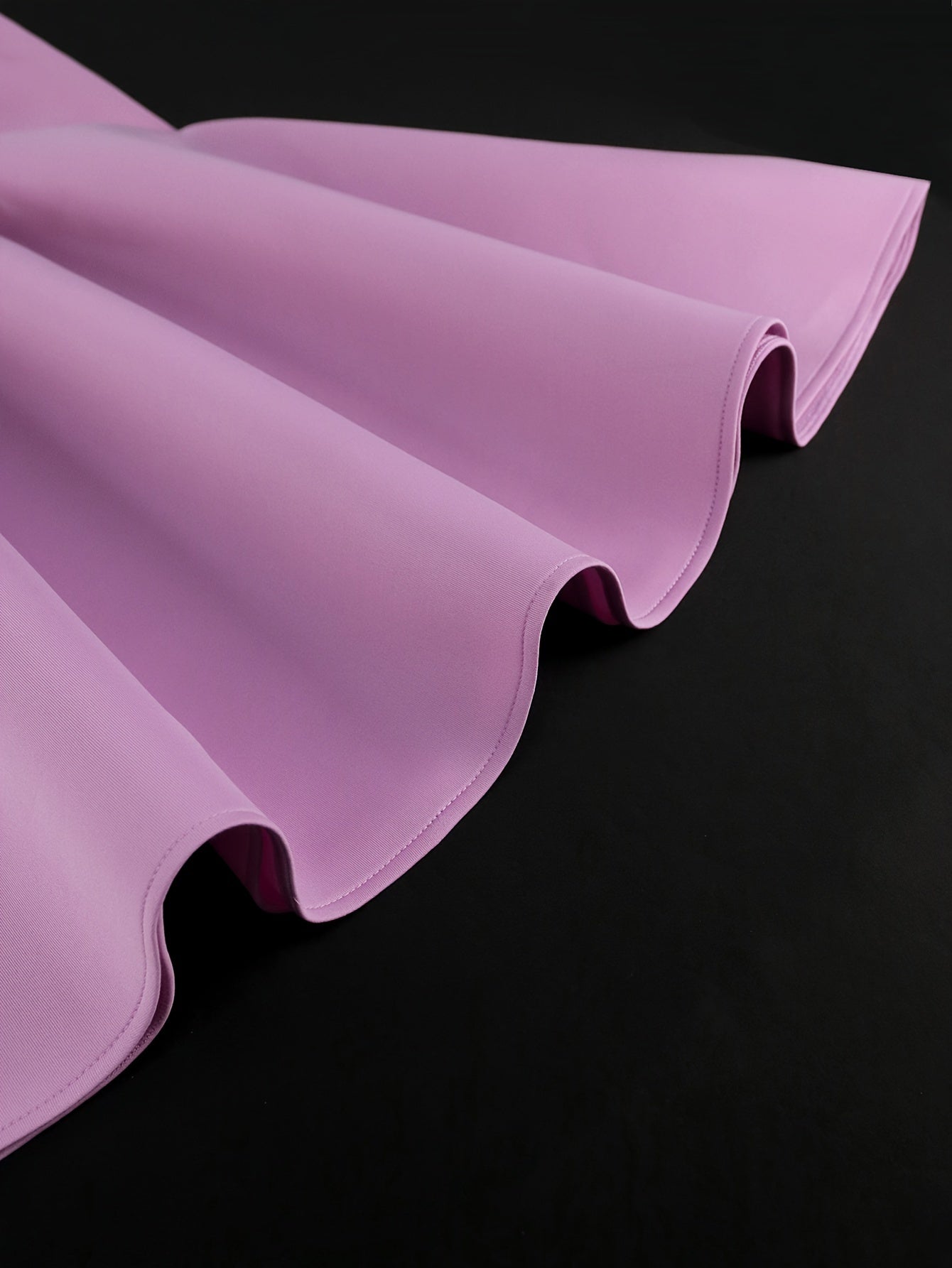 Women's Lavender Off-Shoulder A-Line Dress with Ruffled Sleeves