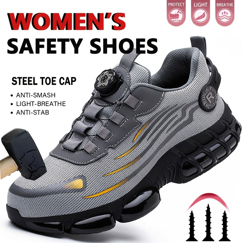 Women's Steel Toe Safety Shoes Puncture-Resistant Construction Footwear