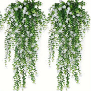 Uy bezaklari uchun sun'iy kamelliya osma o'simliklar to'plami, ichki va terrassa uchun