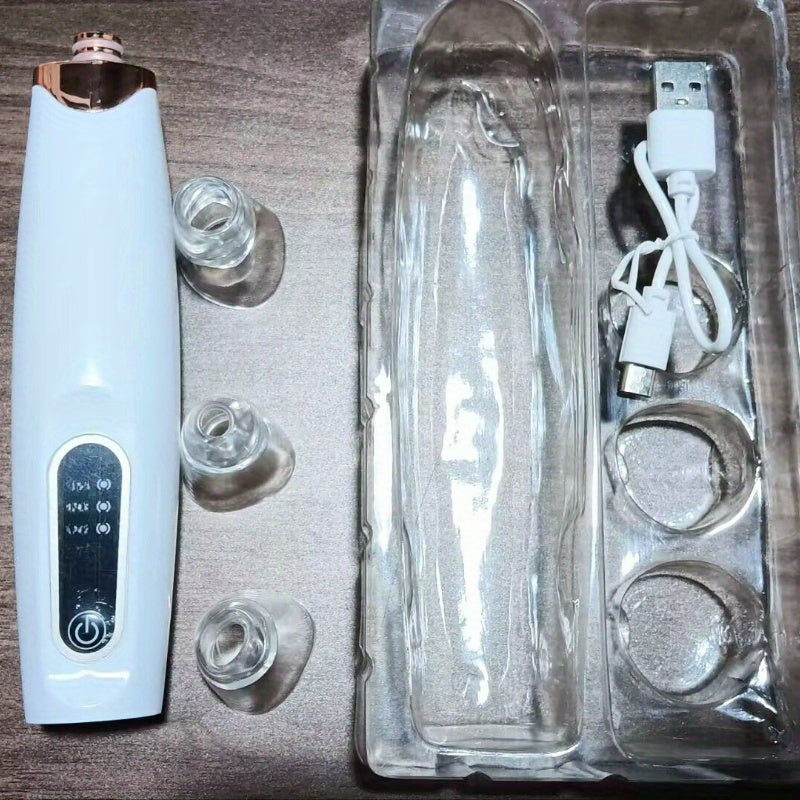 USB zaryadlash va yumshoq eksfoliatsiya bilan qayta zaryadlanuvchi qora nuqta olib tashlovchi va po'lat tozalovchi. Aniqroq teri uchun portativ va ixcham dizayn.