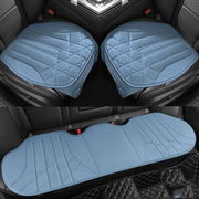 Car Seat Covers Linen Backless 3-Piece Set for Rear Seats All-Season