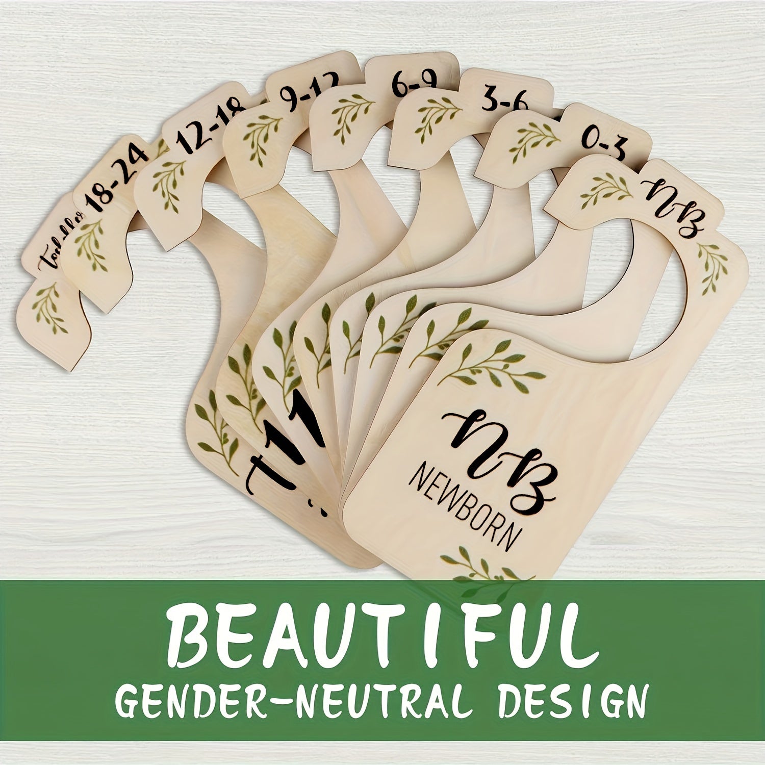 Set of 8 Closet Dividers for Clothes Organization Double-Sided Hanger Organizers for Clothing Sizes