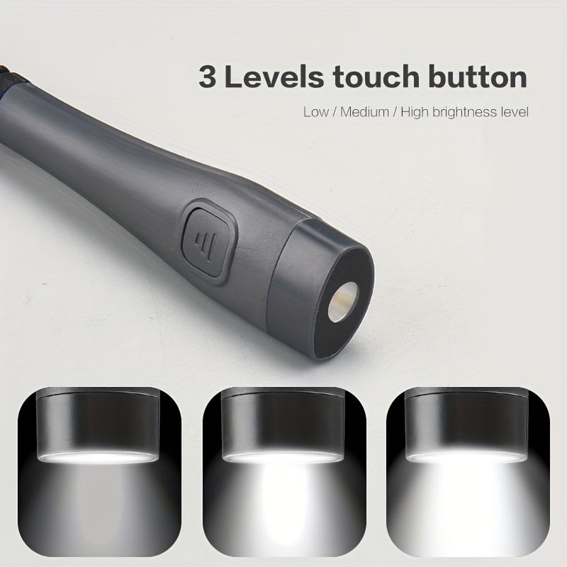 LED Neck Light with 3 Color Modes Adjustable Brightness and USB Rechargeable for Reading Camping Knitting