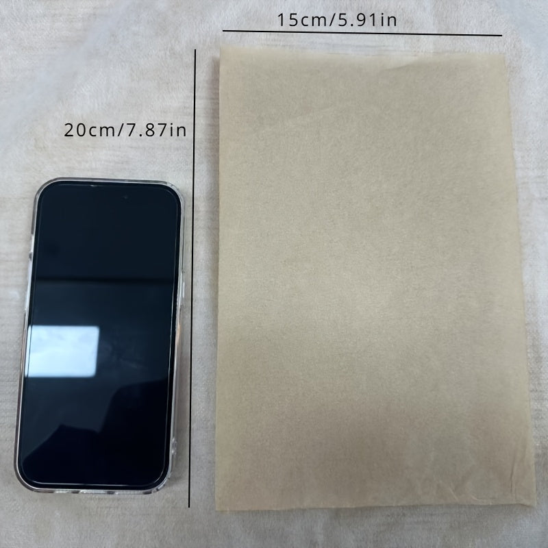 Предварительно нарезанные листы пергаментной бумаги для выпечки, приготовления пищи, барбекю, жарки в воздухе и приготовления на пару. Пищевая, маслостойкая, многофункциональная подкладка - 19,81X14,99 см.