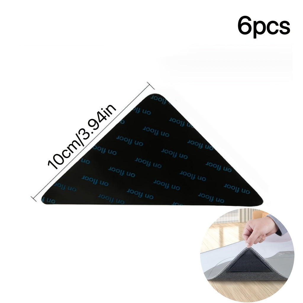 Set of 6 Washable Reusable Sofa Cover Grippers for Slip Prevention on Quilts and Mattresses