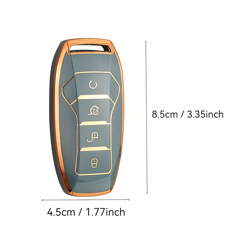 Avtomobil kaliti qopqog'i yumshoq silikon kalit qutisi Smart Start masofadan boshqarish uchun himoya