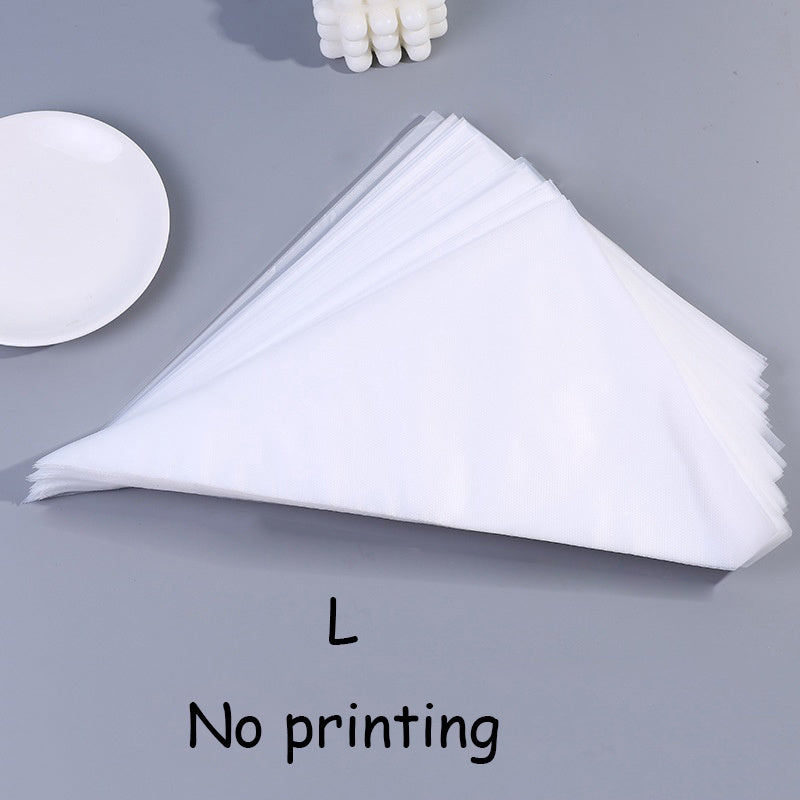 Set of 100 Disposable Pastry Bags for Cake Decoration and Desserts