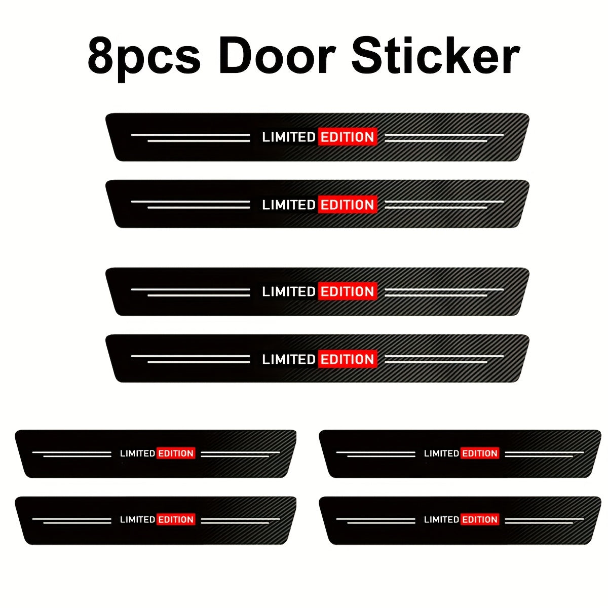 Car Door Edge Guards Carbon Fiber Door Sill Protectors for Vehicles