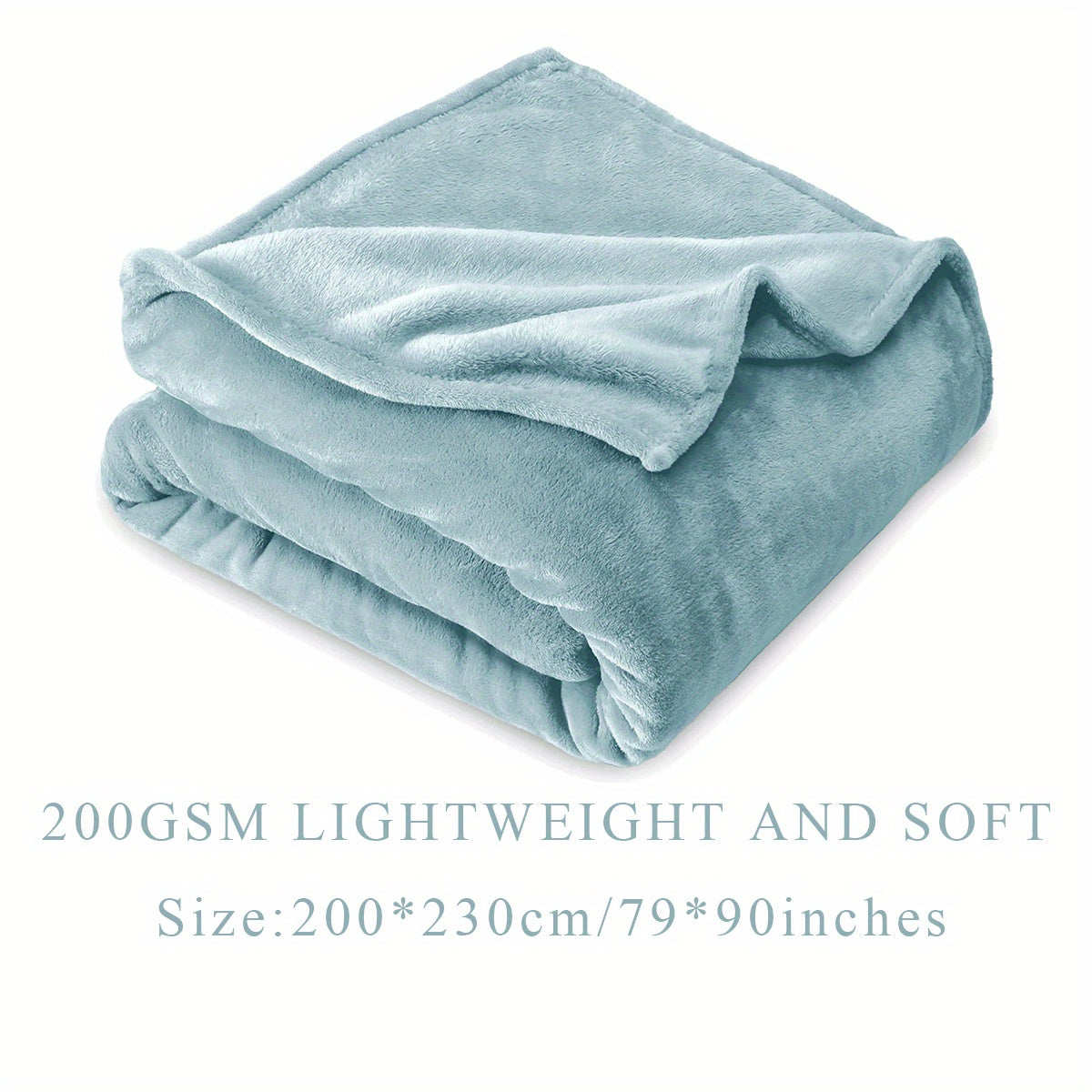 Solid Flannel Blanket 200G Single Piece