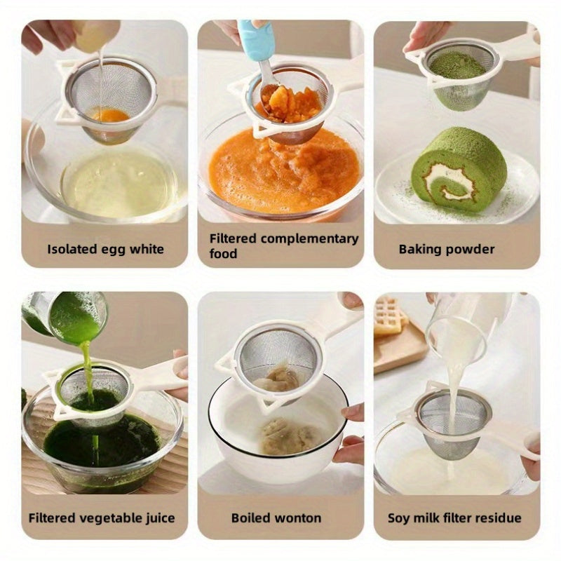 Filtro de malla fina de acero inoxidable para café y té para cocinar y preparar alimentos