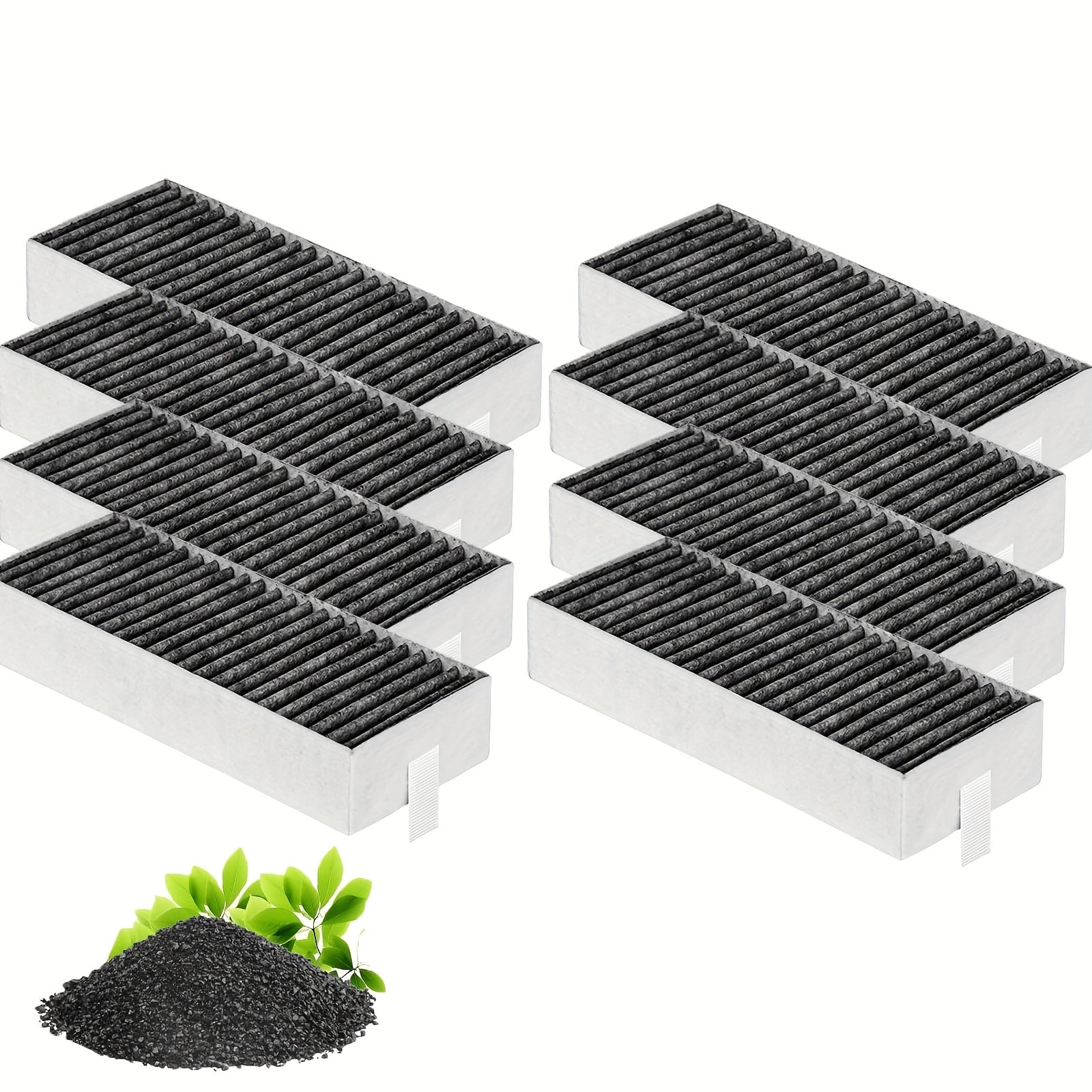 Clean Air modellari uchun 8 ta faol uglerod filtri paketi HZ9VRCR0, HZ9VRCR1, HZ9VRUD0, 17004796, 17004798, 17007505, recirculation almashtirish filtri aksessuarlar