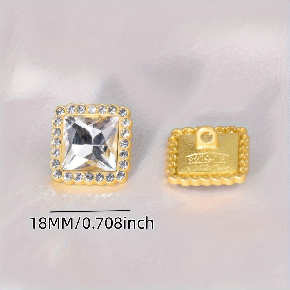 Oltin tokchalar uchun oltmishlik 18mm oltin tokchalar uchun DIY qoʻl sanʼati bezaklari uchun taqlid toshlar