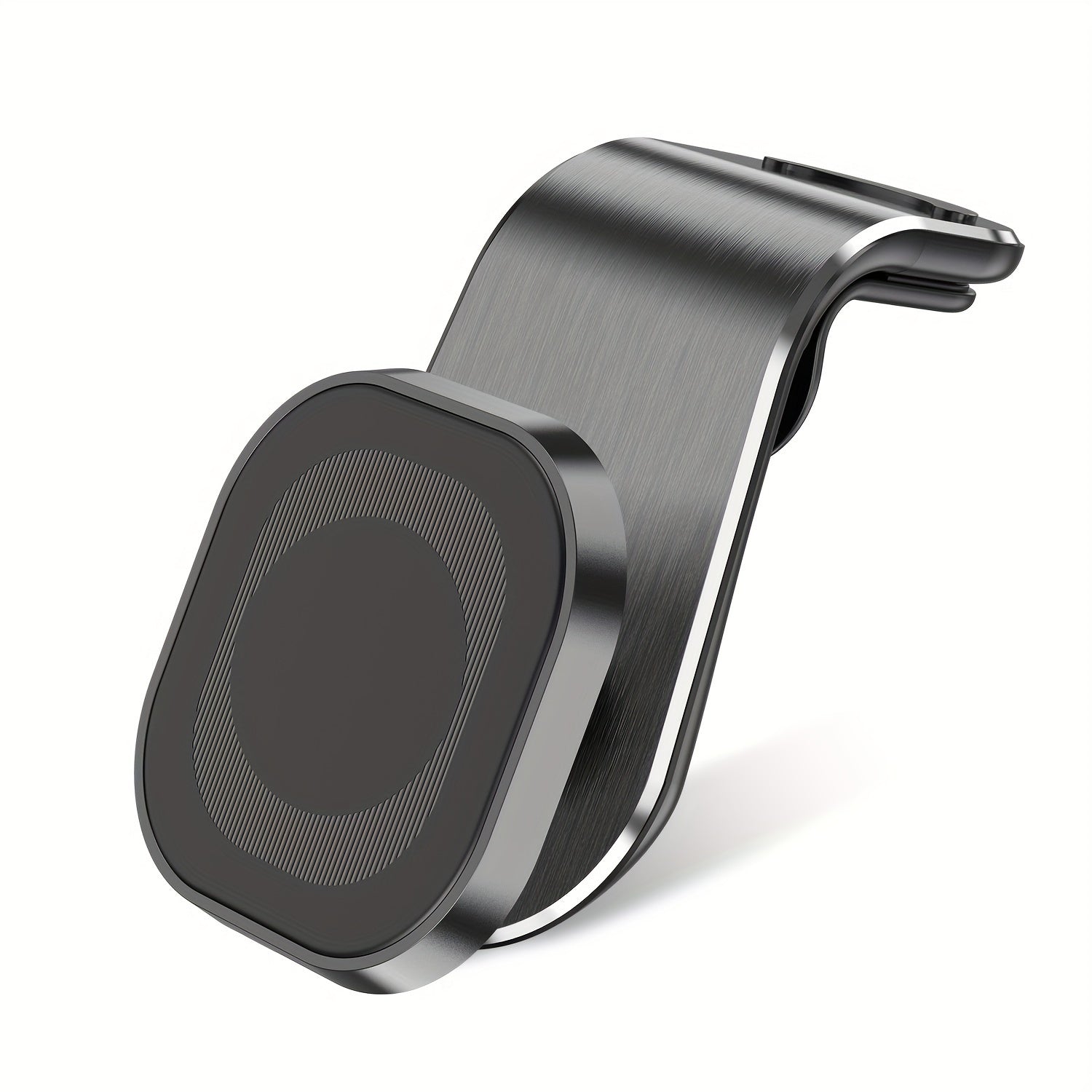 Universal Aluminum Alloy Magnetic Car Phone Holder L-Shaped Vent Mount Durable Anti-Shake