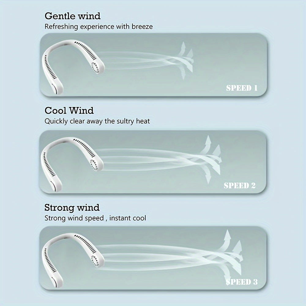 Portable USB Halter Fan for Camping RV Travel Office Outdoor Cooling