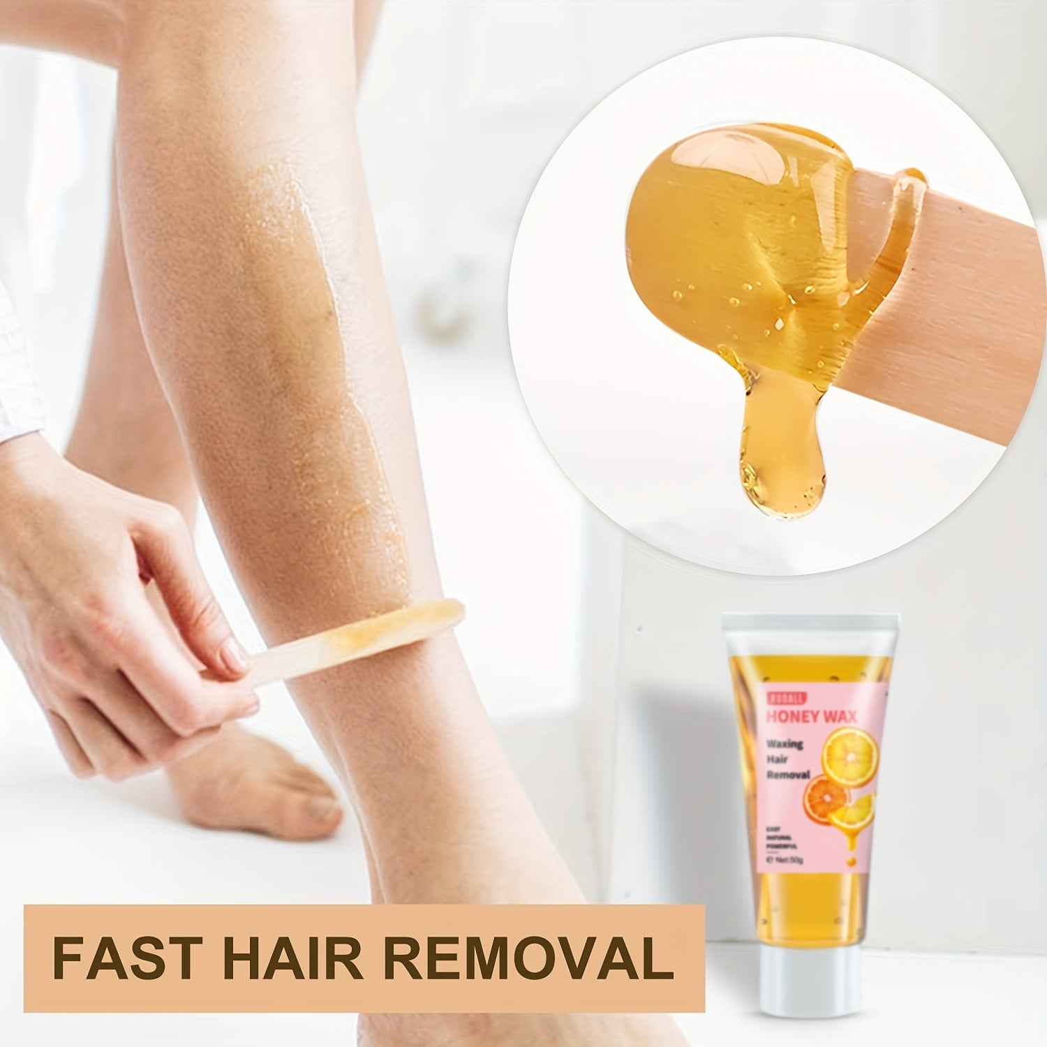 Summer Women Lemon Honey Wax Hair Removal Kit for Beard Underarm Bikini