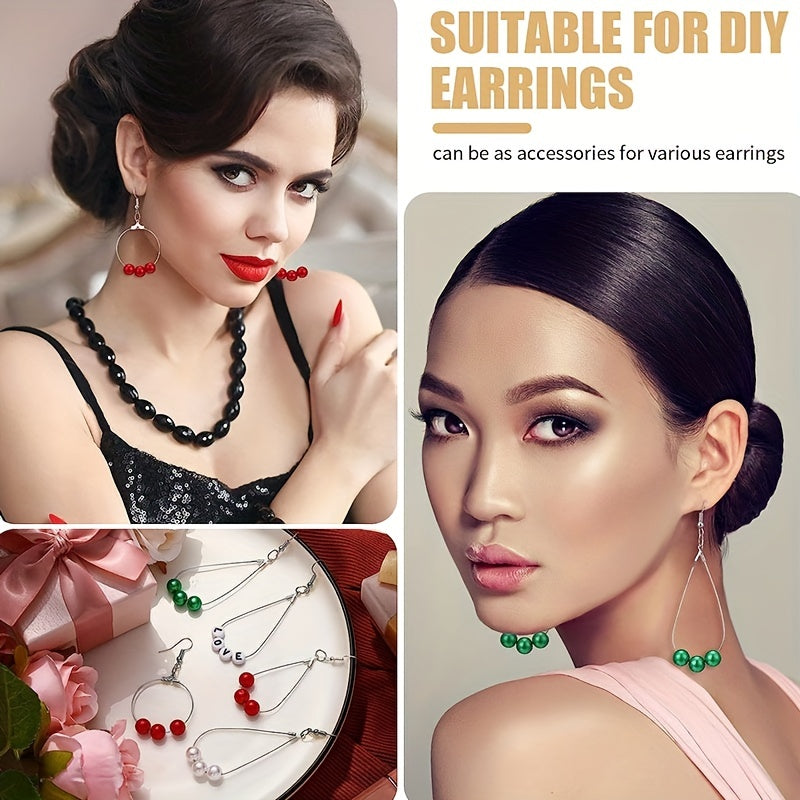 Earring Making Kit with Beads Hooks Jump Rings and Pliers for Jewelry Making