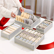 Set of 4 Foldable Non-Woven Storage Boxes for Closet Organization and Holiday Supplies