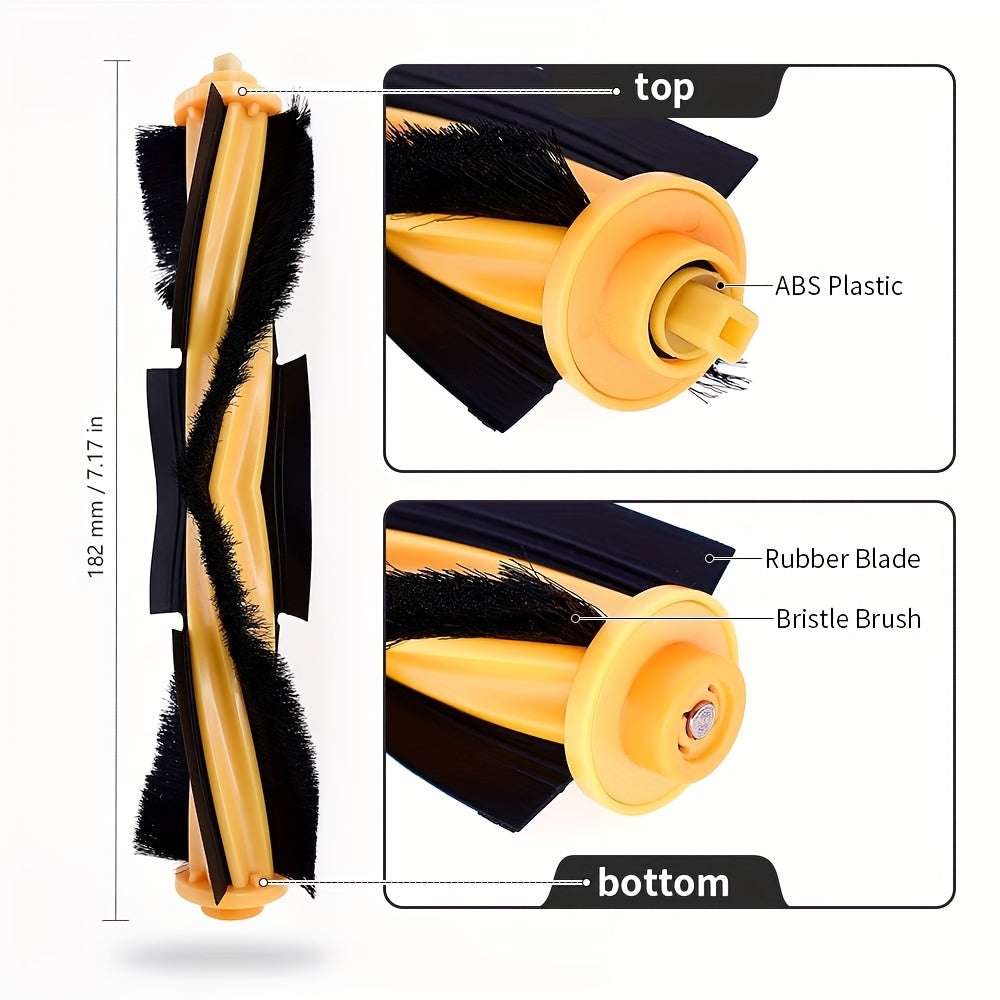 Replacement Main Brush Rollers for Robot Vacuums, Compatible with Multiple Models