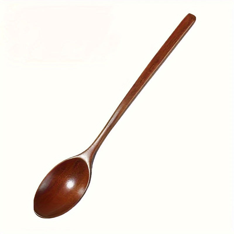 Wooden Spoon 23.5cm Long-Handle Kitchen Utensil for Cooking and Serving