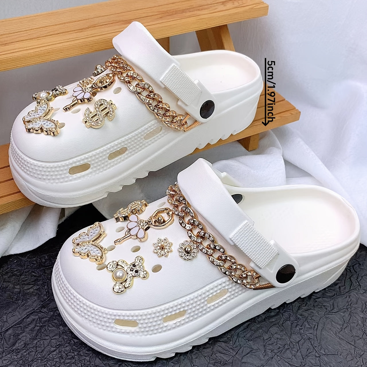 Women'S Casual EVA Mules Clogs Platform Slip-Ons Solid Color