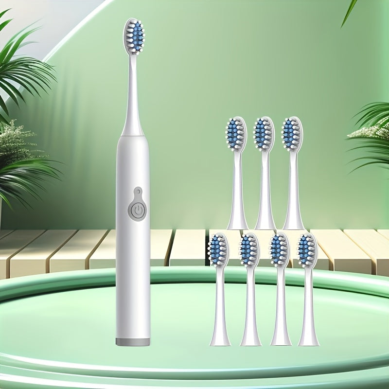 Electric Toothbrush for Adults 8 Pack Soft Bristles Rechargeable Colors Included