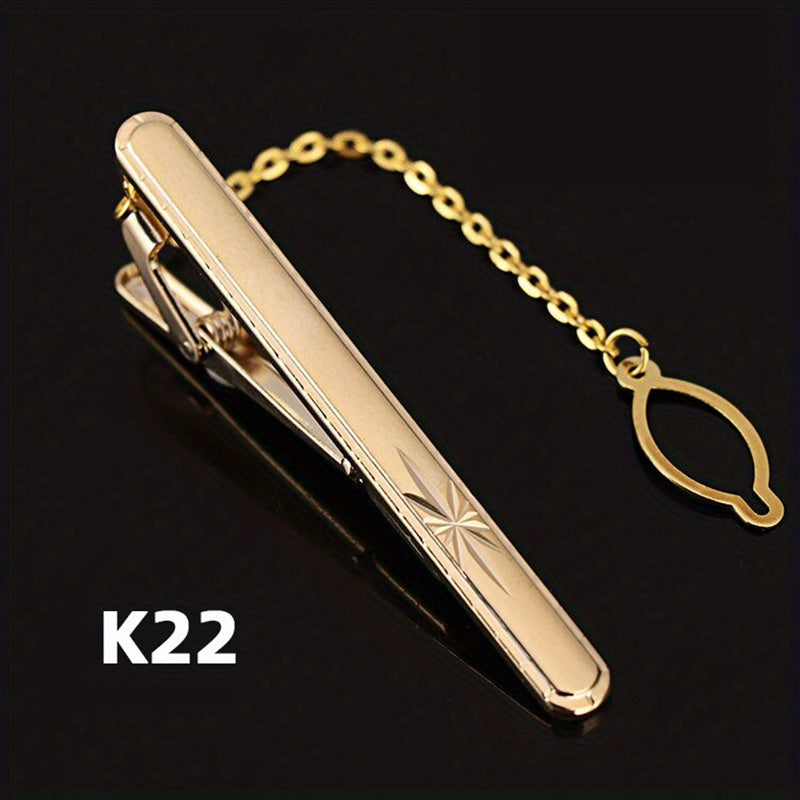 Men's Tie Bar Clip for Business and Weddings Stainless Steel Slim Tie Pin