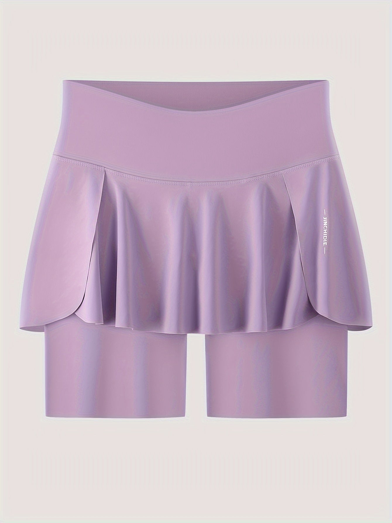 CXYIN Женская черная юбка-шорты с высокой талией и карманом, эластичный нейлоновый состав, рюши по краю, длина до середины бедра, идеальна для йоги и велоспорта, летняя одежда