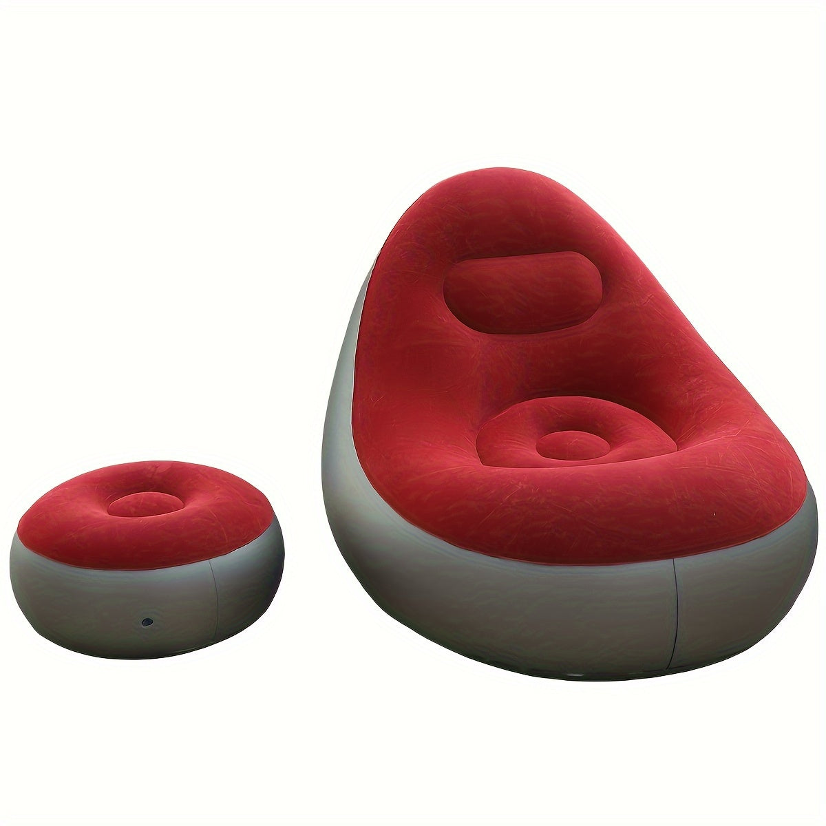 Quvvatli PVC Shishiriladigan Divan - Tashqi foydalanish uchun qalinlashtirilgan, Pedallarni o'z ichiga oladi | Tabiatda dam olish, piyoda sayr qilish va uyda quyoshda yotish uchun mukammal