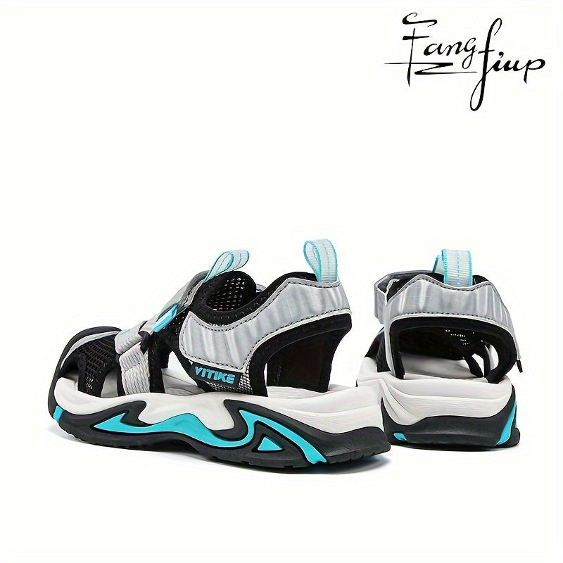 Boy's Breathable Sandals for Outdoor Activities Mesh PU Low Top Casual Beach Water Shoes