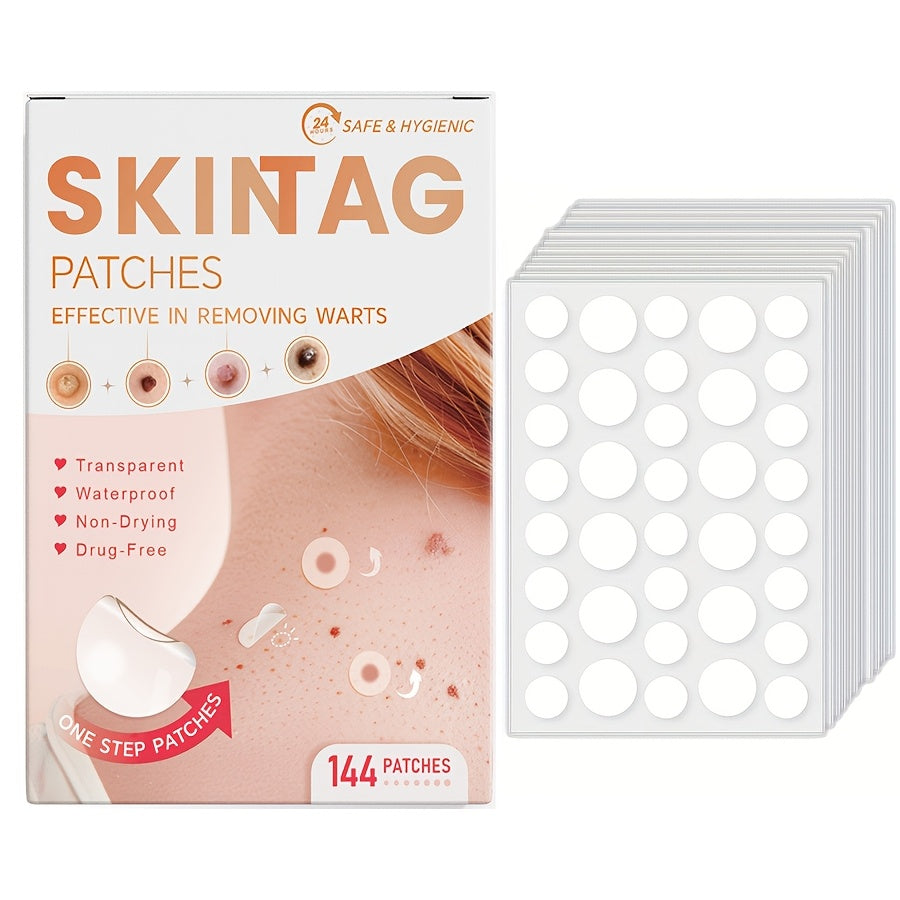 Unisex Patches 144pcs Light Beige Fragrance-Free Alcohol-Free