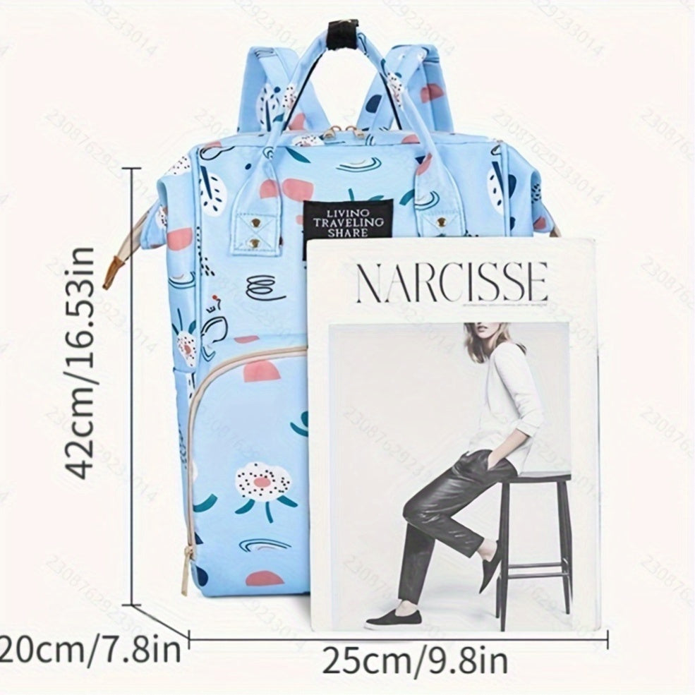 Bolsa de pañales Oxford Material impermeable, resistente a manchas, con correas ajustables para el hombro