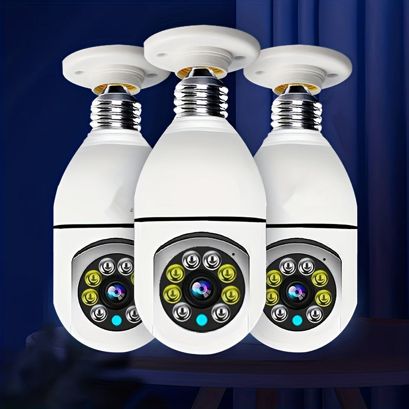 WiFi HD E27 Bulb Camera with Night Vision and Two-Way Audio