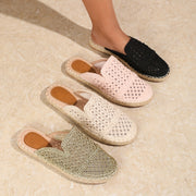 Women's Espadrille Flats Breathable Slip-On Summer Shoes
