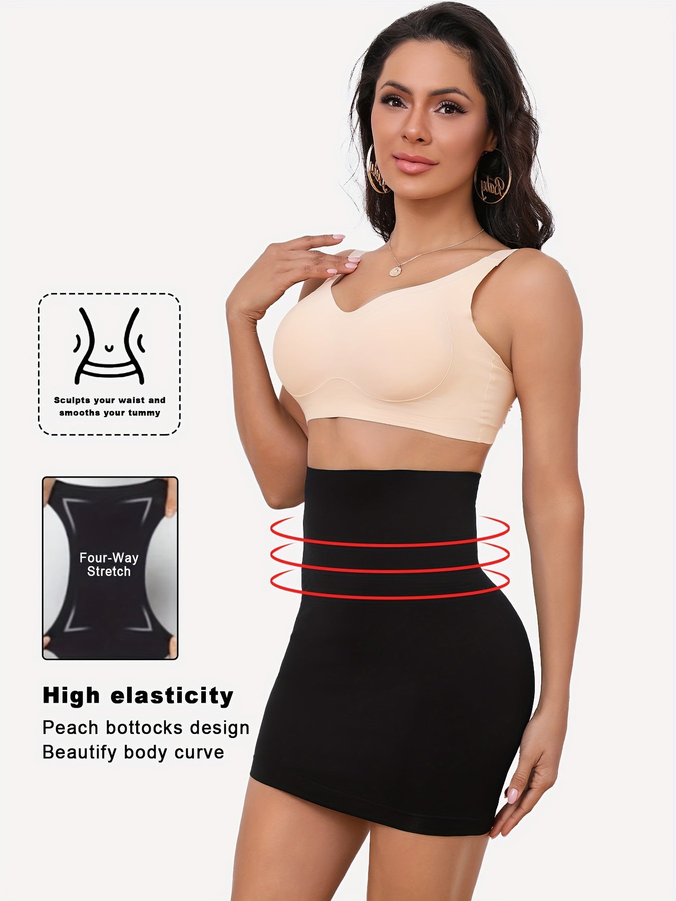 High Waist Shaping Skirt Seamless Body Sculpting Underwear for Women