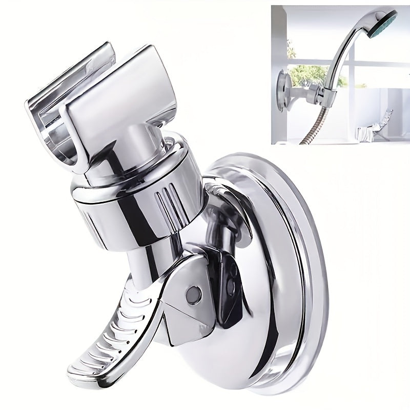 Shower Head Holder Chrome Suction Cup Mount for Bathrooms and RVs