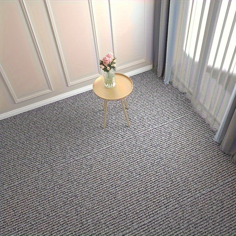 Azulejos de moqueta autoadhesivos para oficina y hogar con diseño de patchwork de terciopelo suave