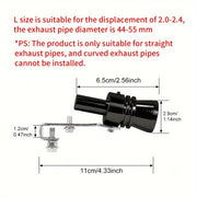 Barqaror Alyuminiy Turbo Chiqish Soni Avtomobil Tahriri Ovozi Mikrofon