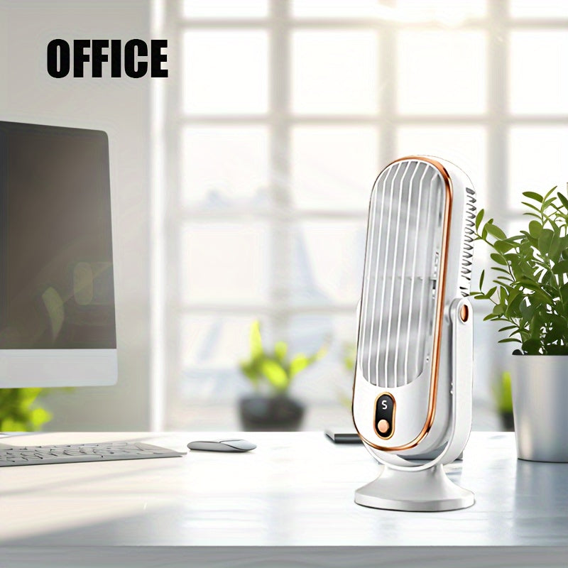 Mini Portable Tower Fan with 5 Speed Settings Rechargeable USB Wireless Indoor Outdoor