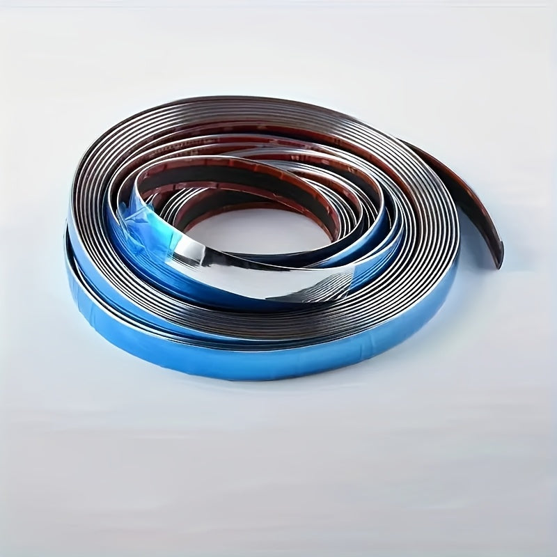 Protector de parachoques, puertas y ventanas de cromo plateado para coche, de 3m/118in