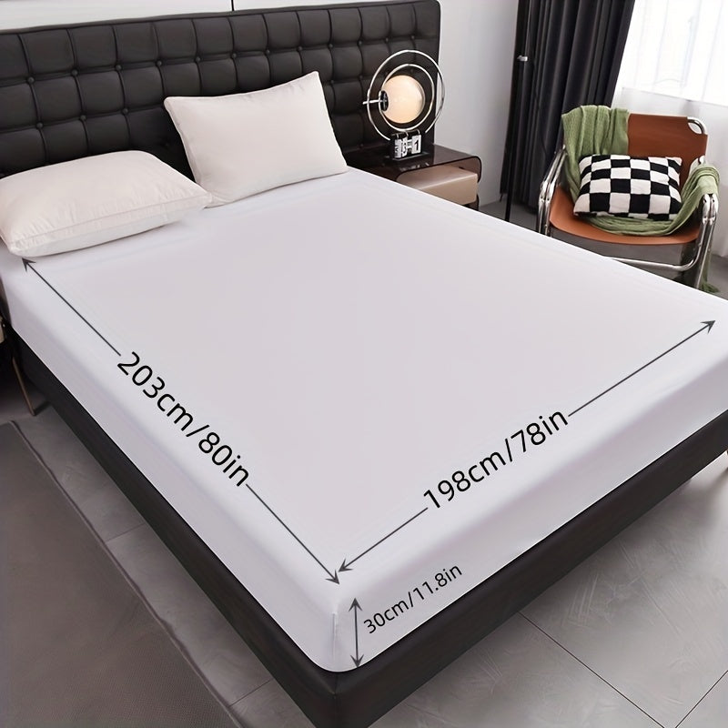 Breathable Waterproof Fitted Sheet for Bed, Deep Pocket, Comfortable Sleep