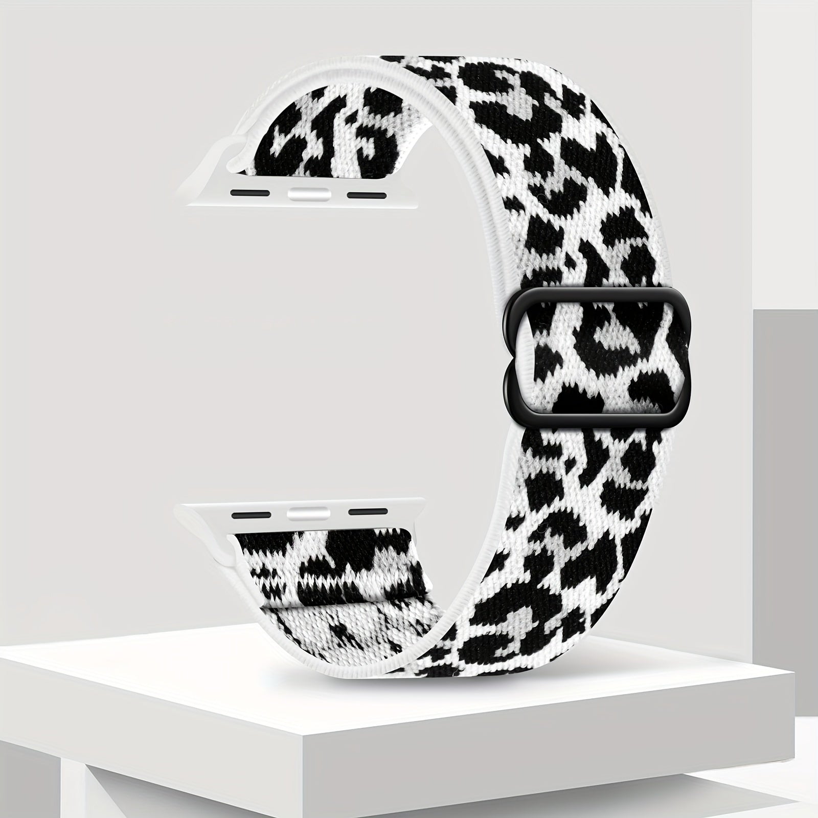 Stretchy Nylon Watch Band for Men Women Compatible with Apple Watch Series 1-8 Ultra SE 38mm 40mm 41mm 42mm 44mm 45mm