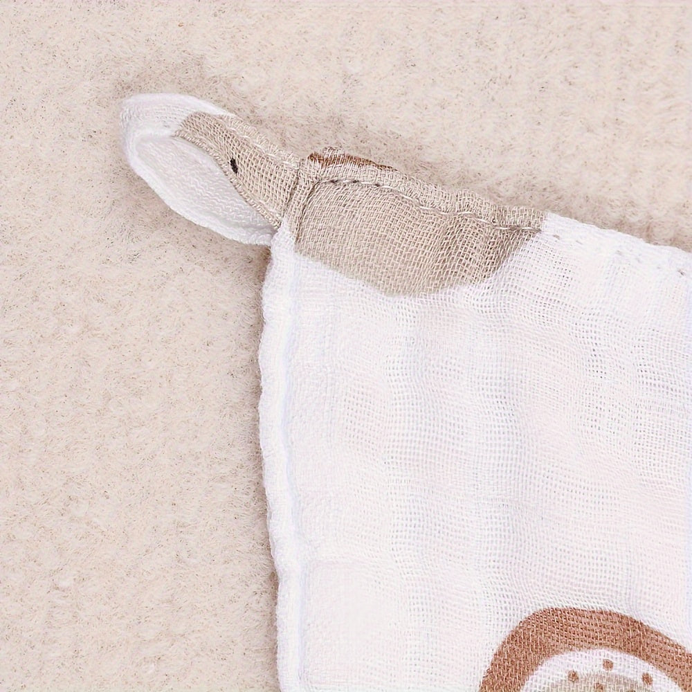 Set of 5 Bamboo Muslin Square Towels Soft Baby Face Cloths Burp Cloths